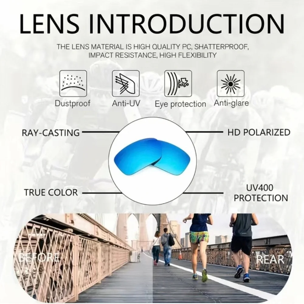 Green Polarized UV400 Sunglasses Fishing Cycling Hiking Sports Polarize Eye ware - Picture 5 of 9